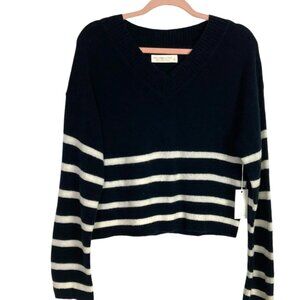 Abercrombie Striped Black Sweater